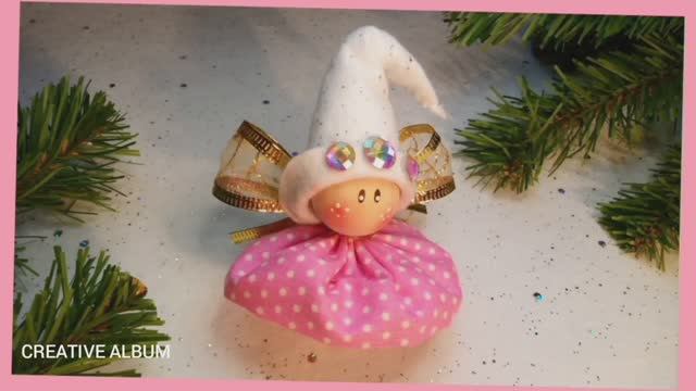 Поделка на Новый год и Рождество. Игрушка на ёлку своими руками. смотреть онлайн