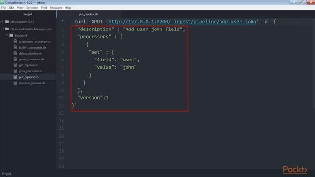 Elasticsearch 5.x Solutions - Node and Cluster Management : Ingest | packtpub.com смотреть онлайн