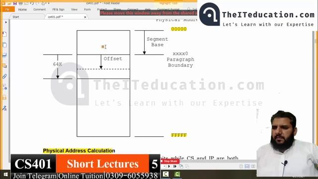 CS401 Short Lecture 04 | CS401 Short Lectures | Segmented Memory Model in Intel 8088 urdu hindi смотреть онлайн