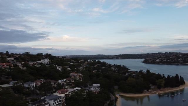 Australia, Sydney, Sandy Bay beach, Spit Bridge. Bird's-eye view from Sandy Bay beach смотреть онлайн
