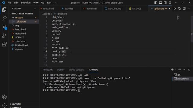 03- How to ignore files in git - Learning Git смотреть онлайн