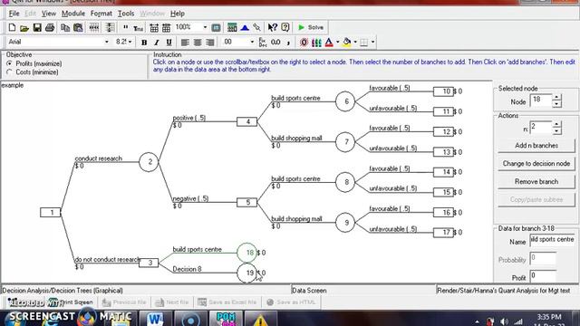 making decision by using decision tree using QM for Windows смотреть онлайн