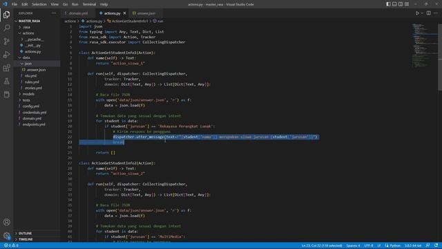 konsep script rasa untuk mengambil jawaban dari file format json смотреть онлайн