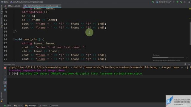 สอน C++: การแยกสตริงที่มีชื่อและนามสกุลออกจากกันด้วย stringstream смотреть онлайн