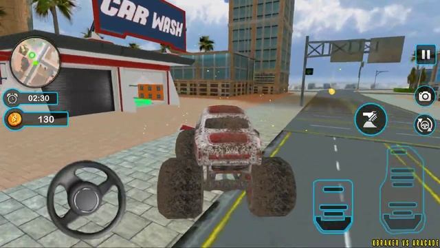 Car Wash Garage Service Workshop - All Monster Truck Modern Auto Wash - Best Android Gameplay смотреть онлайн