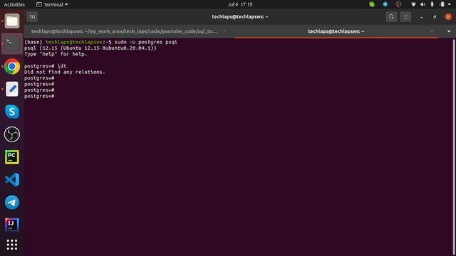 How to install PostgreSQL RDBMS on Ubuntu | Database | Software | Tech LAPS | TLAPS | Part 2 смотреть онлайн