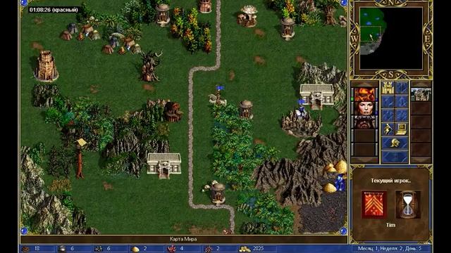 #253. HoMM 3. Timbuktu [Оплот, Ивор] vs Armag [Сопряжение, Лабетта]. Skirmish m200. Равная игра смотреть онлайн