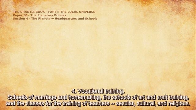 The Urantia Book Paper 50 - THE PLANETARY PRINCES смотреть онлайн