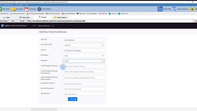 Menambahkan import button di PHPRad | Praktek Membuat Aplikasi Warga Penerima Bantuan #phprad смотреть онлайн