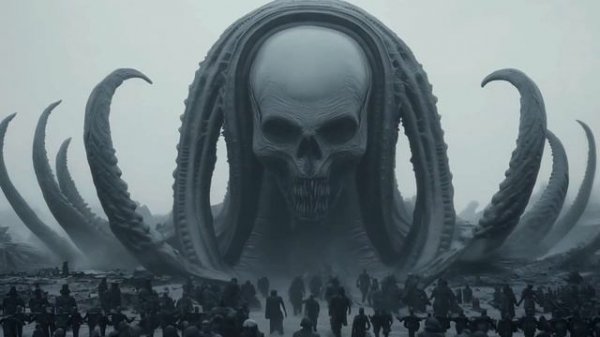 AI Visions - Dark HORROR videos in the style of HR Giger