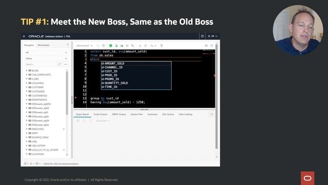 Tips and tricks for SQL Developer and SQL Developer command line смотреть онлайн