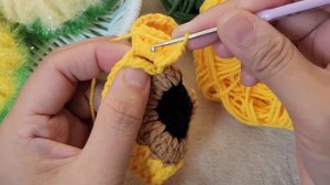 ЧИСТИЛКА КРЮЧКОМ 🌻🌻🌻 ПОДСОЛНУХ 2 🌻🌻🌻 МАСТЕР КЛАСС 🌻🌻🌻