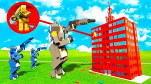 ЛЕГО ШТУРМ ЗДАНИЯ! РОБОТ КРУШИТЕЛЬ АТАКУЕТ ЛЕГО ЗДАНИЕ! ОБОРОНА ЗДАНИЯ В БРИК РИГС (Brick Rigs)