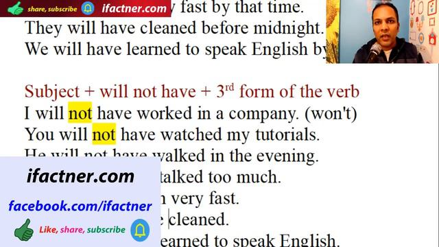 Future perfect tense in English grammar through Hindi | English grammar in Urdu смотреть онлайн