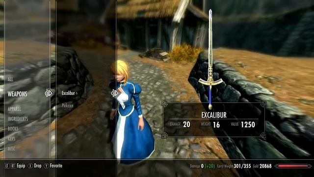 Skyrim | Saber Mods (Fate/Stay Night) смотреть онлайн