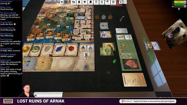 Lost Ruins of Arnak - Tutorial & Playthrough for Virtually Expo - Game 2 смотреть онлайн