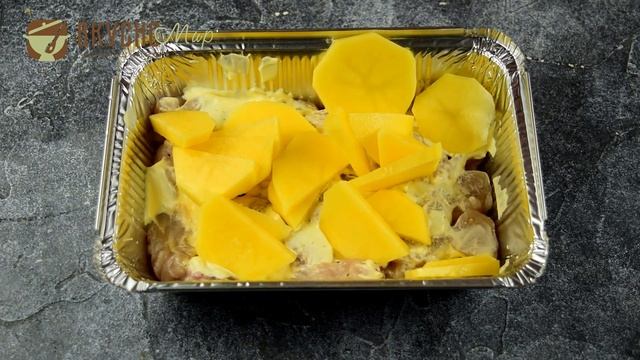 Куриная грудка с картофелем в духовке смотреть онлайн