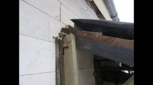 Навес к дому из газобетона, часть 1.