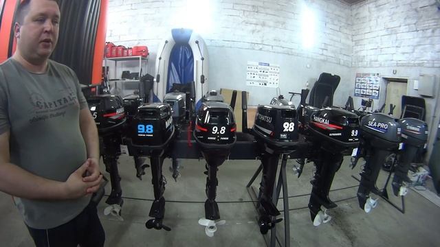 Сравнение Hangkai 9.8, Marlin 9.8, Tohatsu 9.8 . Моторы 9,8 л.с. - не проходите мимо! смотреть онлайн
