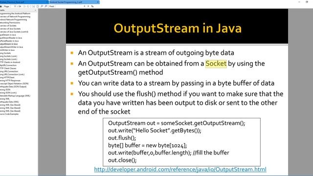 Android Lecture 5.7 - OutputStream смотреть онлайн