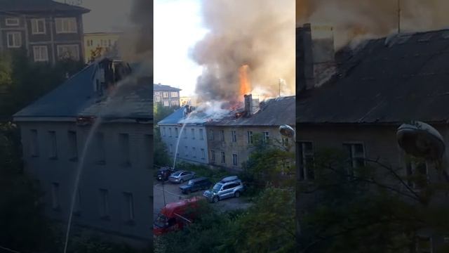 Пожар в Мурманске 1 ч.
