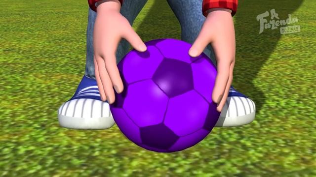 Futebol Com Bolas Coloridas Na Fazenda Do Zenon | Aprender As Cores | Fazenda Do Zenon