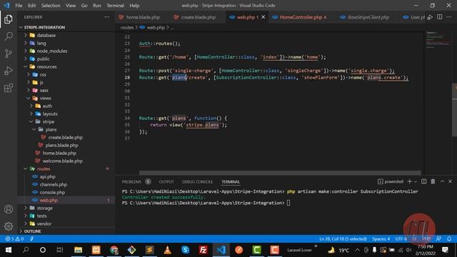 (06) Stripe Integration in Laravel | Create Plan page and Database Table | Stripe series смотреть онлайн
