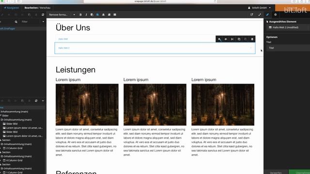 8. Bitloft OnePager - Accordion Anlegen смотреть онлайн