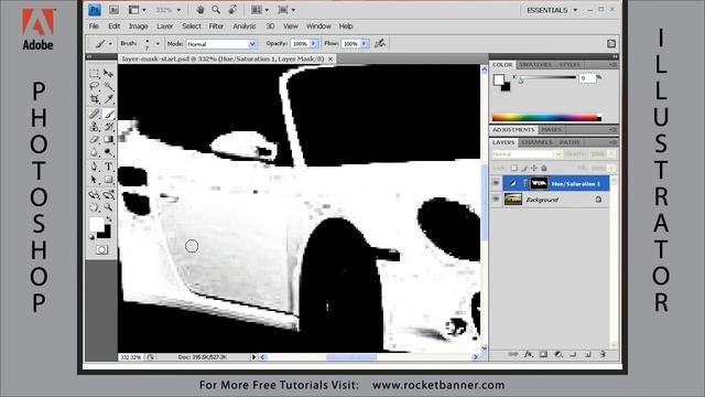 Photoshop CS4 Tutorial - Creating Selections - Part 10, Color Range Command - 2 смотреть онлайн
