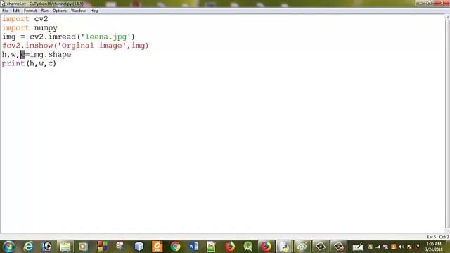 Define Image information from image in opencv-python смотреть онлайн