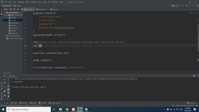 Course Python In Arabic | Mysql and Python | 6 Insert into table with python смотреть онлайн