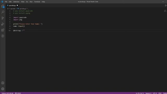 Generate QR Code in Python смотреть онлайн