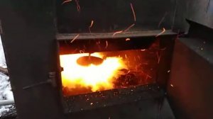 Горелка на опилках.