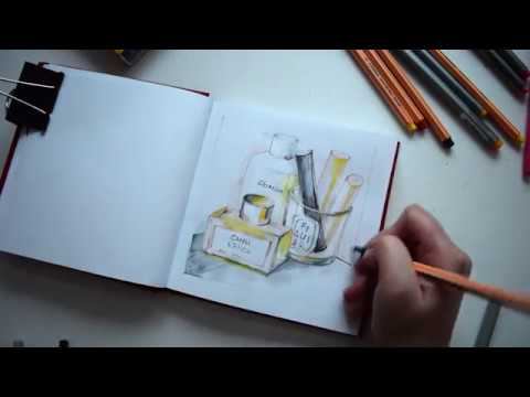 Креативный скетчинг: рисуем туалетный столик смотреть онлайн
