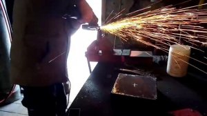 Переход с квадрата на круглую трубу и шибер для баной железной печки