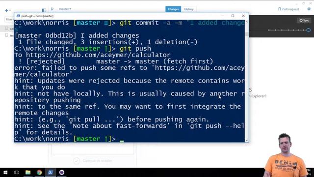 Git push without a pull error смотреть онлайн