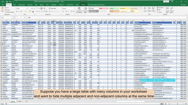 Hide columns in Excel (full guide with 8 methods) смотреть онлайн