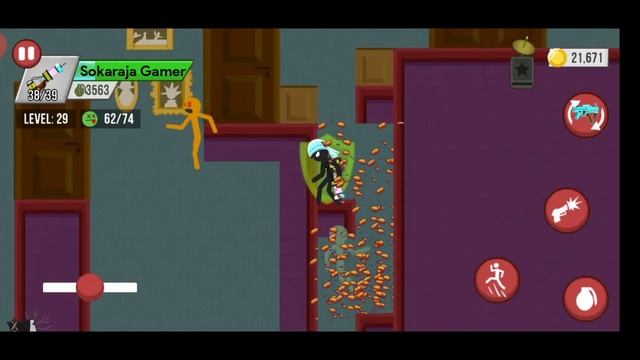 Zombie Boss Chapter 4 Haunted House Level 29-30 Stickman Zombie Shooter Android game смотреть онлайн