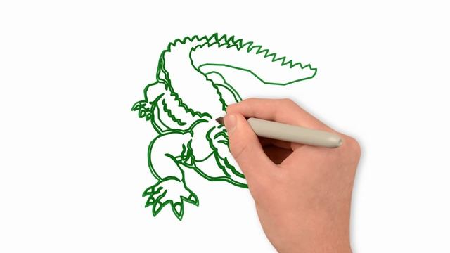 How to draw crocodiles, draw animals смотреть онлайн