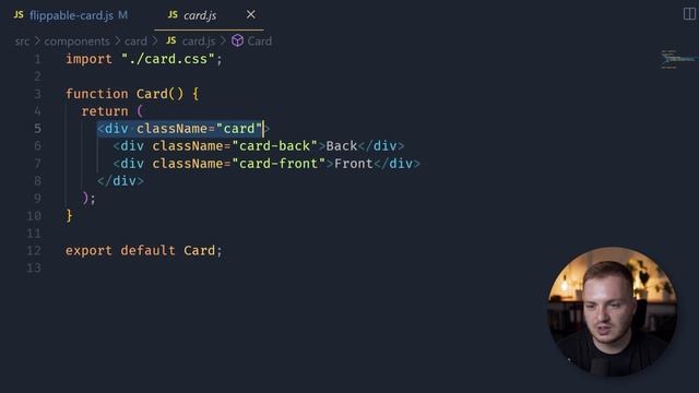 Build a Flip Card with React смотреть онлайн
