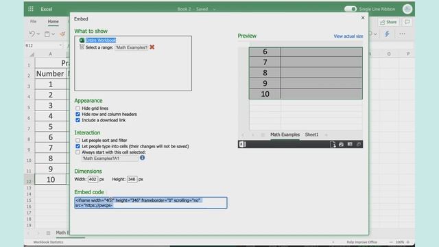 Microsoft Excel - Embedding an excel table or sheet into Canvas смотреть онлайн