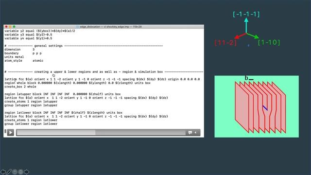 Edge Dislocation || FCC materials || LAMMPS || Molecular simulations || OVITO Post analysis смотреть онлайн