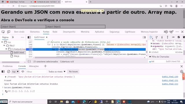 Javascript - SiteJSA04 - Site em JS e perfil em JSON смотреть онлайн