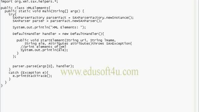 XML in Telugu - SAX Parser Example Part 1.wmv смотреть онлайн