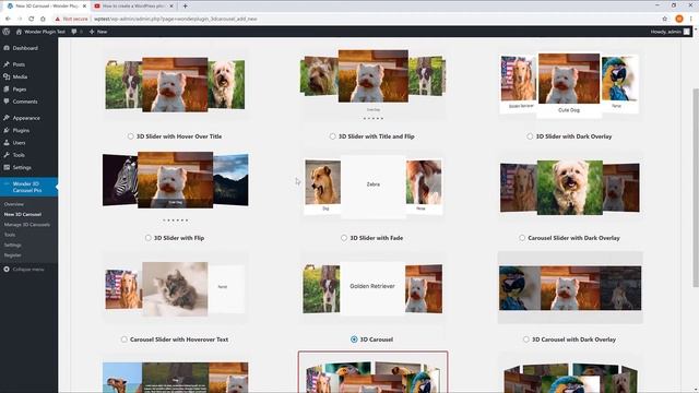 How to create a WordPress 3D Carousel смотреть онлайн