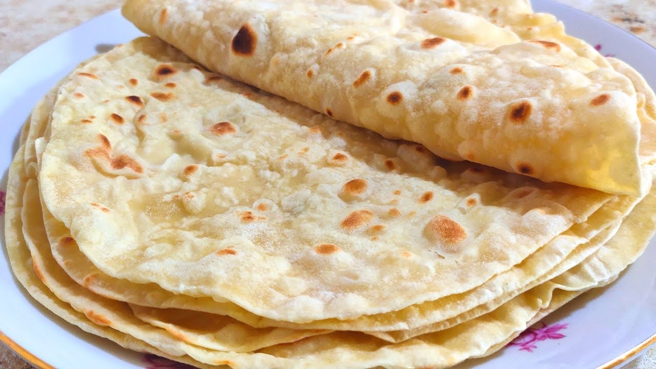 ЛАВАШ ТОНКИЙ ПРЕСНЫЙ ХЛЕБ🍞Ольгины Рецепты. смотреть онлайн