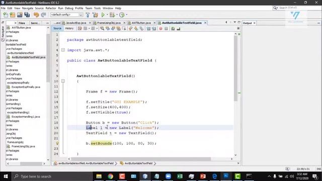 61| java Awt in urdu Creating Button Label TextField | java tutorial for beginners in urdu смотреть онлайн