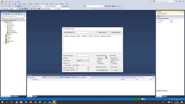 TwinCAT 3 - Creating an ADS Route смотреть онлайн