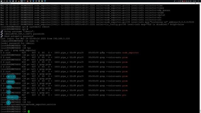 Установка Prometheus Node Exporter на Fedora Linux 35 смотреть онлайн