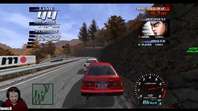 [INITIAL D Arcade Stage Ver 1,2,3] - Akina Speedstar Member Itsuki Shows he the Hachigo(AE85) Speed смотреть онлайн